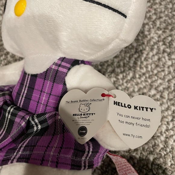 Sanrio Hello Kitty Plaid Dress 6” Plush - Picture 3 of 3